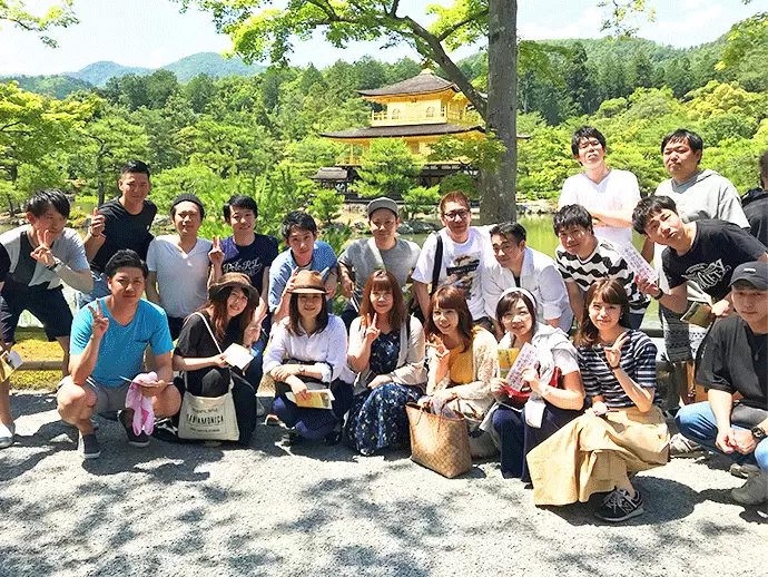社員皆で京都旅行へ！先輩後輩の距離が近く、和気あいあいとした雰囲気が流れています♪
