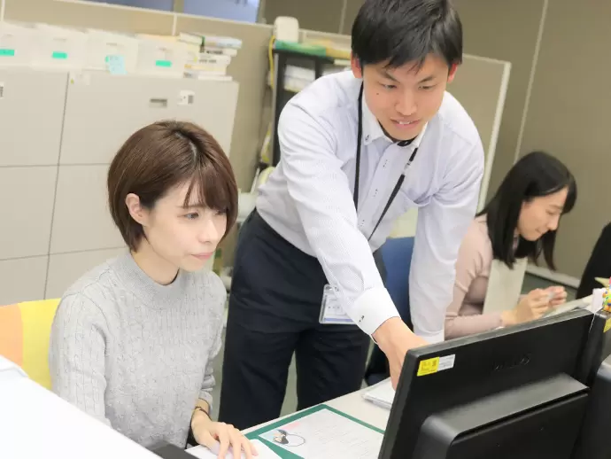 入社後は先輩社員がしっかりとサポートするので安心してください♪