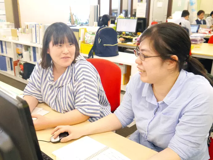 先輩スタッフがしっかりサポートしますので、安心してご応募ください♪