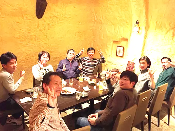 忘年会など、たま～に皆で集まる社内行事もあったり。