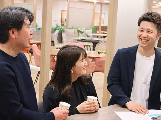未経験からスタートした社員が多数。研修はもちろん、チームでサポートしていきます。