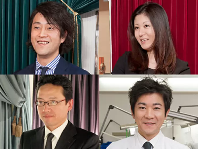 店長の松井(左上)、メンテナンスを担当する竹内(右下)ほか、経験豊富な先輩がサポート。