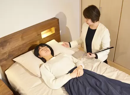 一度、寝ていただくと違いが直ぐに分かる、自信ある自社の寝具です。