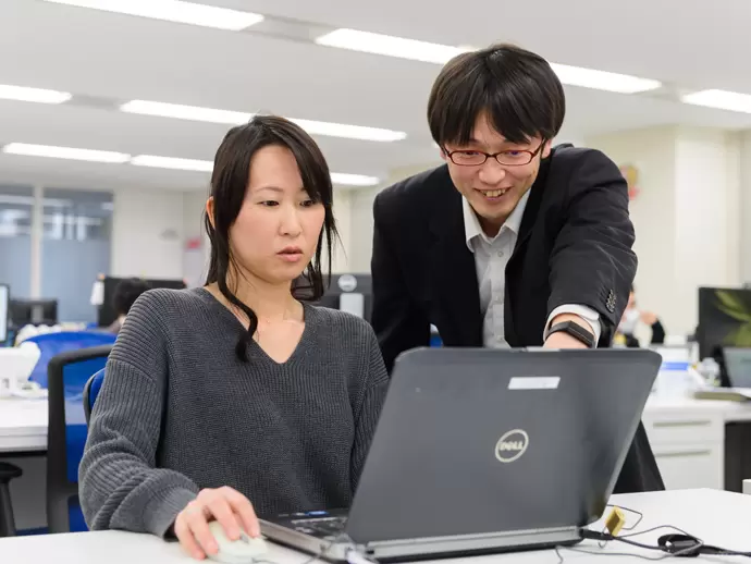 わからないことがあれば誰かがフォローしてくれる、そんなチームワークのいい職場です。