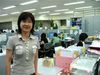 「採用担当の平野です。お会いできるのを楽しみにしています」