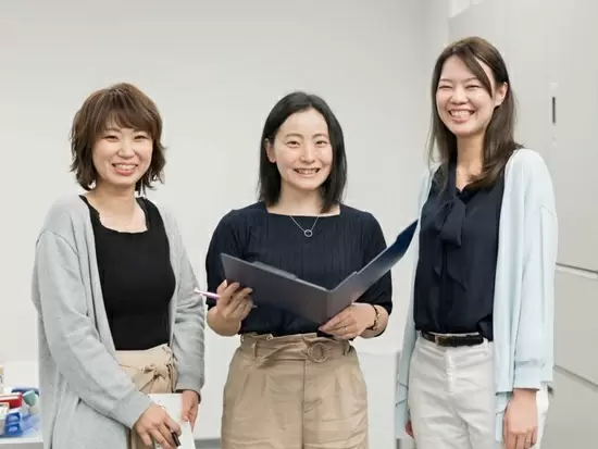 女性社員も多く在籍しているので、分からないことは何でも相談ください♪