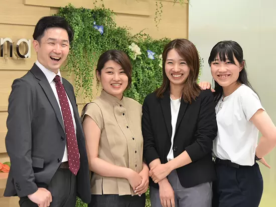 同期と一緒に入社できるから安心♪また入社後はお仕事について、先輩が丁寧にレクチャーします！
