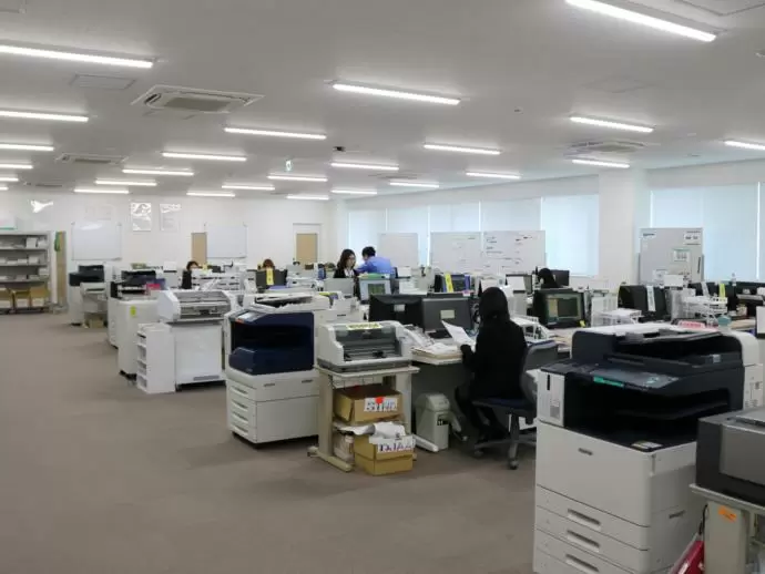 開放感のある広々としたオフィスです。