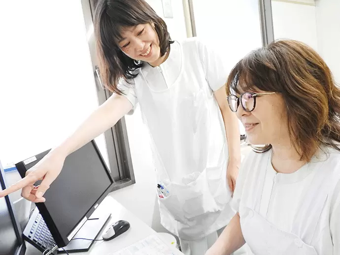 毎日のできごとや情報をしっかり共有して、サポートし合いながら進めています。