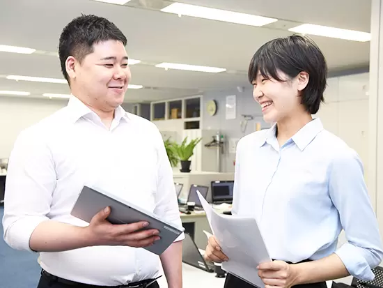 年齢・社歴・性別に関係なく、フランクに話せる明るい社風です。