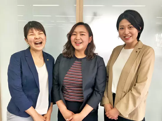 管理部門メンバーは中途入社のメンバーがほとんど。あなたもすぐに馴染んでいただけますよ◎