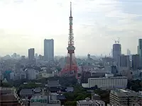 オフィスから、東京を一望。東京タワーも目前に！