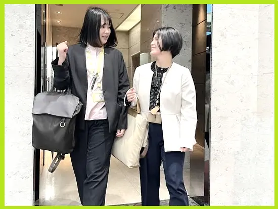 ✱同行シーン。お客さまとの関係づくりやご提案の進め方など、机上研修とは異なる有益な体験ができます。