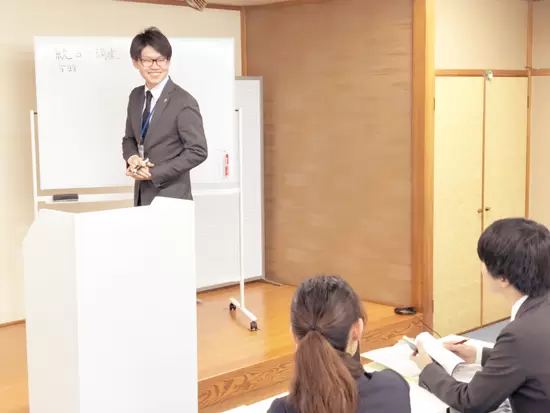 入社後は丁寧な研修があるので、安心してスタートすることができます。