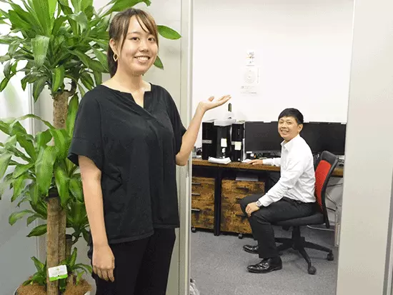 自社内で業務できるスペースもあります！