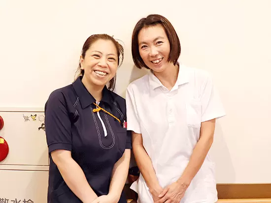 女性が長く働きやすいよう、時短勤務や産育休制度もあります。定着率は業界でも有数の高さです。