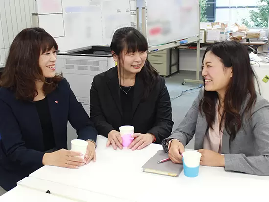 チームメンバーはみんな気さくで、ギスギスした人間関係とは無縁です♪