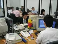 これが社内風景。広々と働きやすい環境です。