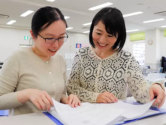 わからないことがあれば、先輩たちがサポートしていきます。