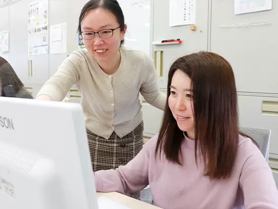 女性が多数活躍しているのは、働きやすい環境があるからこそ♪