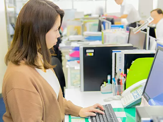 オフィスワークデビューもOK！慣れない部分は、しっかりフォローします。