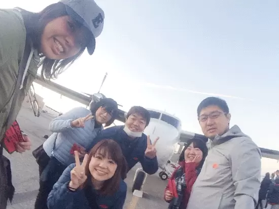 社員旅行の際の一枚。昨年はハワイへ行き、みんなでリフレッシュしました！