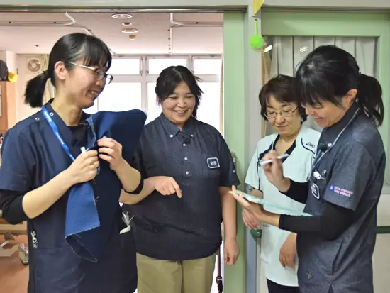 看護師やドクターなど、医療チームとも仲の良い職場です。
