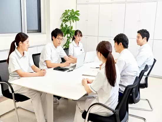 明るく活発な雰囲気。院内のコミュニケーションを大切にしています！