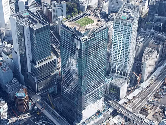 職場となる「SHIBUYA SKY」。メディアでも大注目の展望施設です。