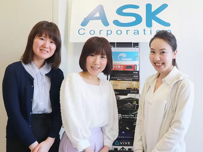 20～30代の女性社員もたくさんおり、なじみやすい環境も魅力の1つです