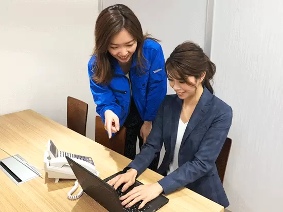 先輩スタッフがサポートしますので安心してスタートできます！