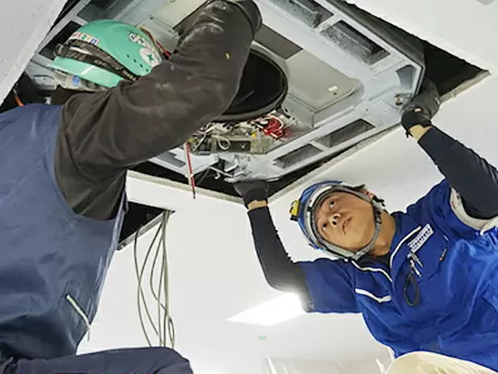 当社中核の空調設備工事です。