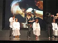 東京ビックサイトで行われたタカラ主催イベントのショー風景