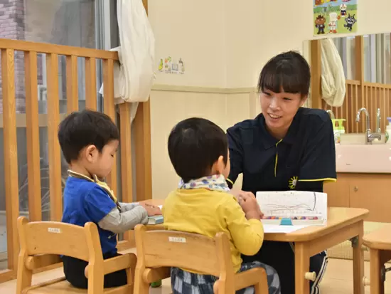 子供達と一緒に遊んでいる感じなので、仕事も楽しくてあっという間！残業もほぼないので無理なく働けます◎