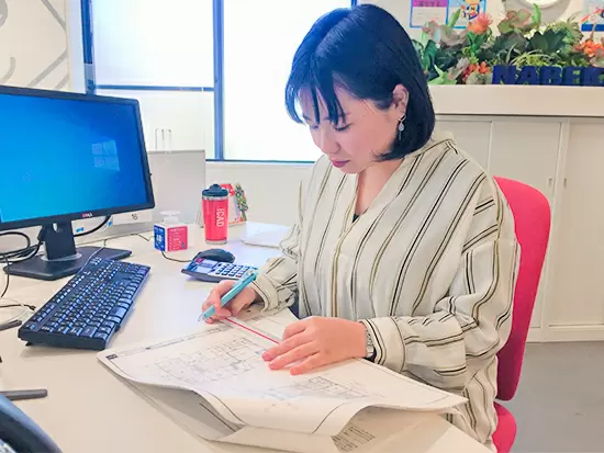 図面が読めるようになってくると、やりがいも倍増です◎