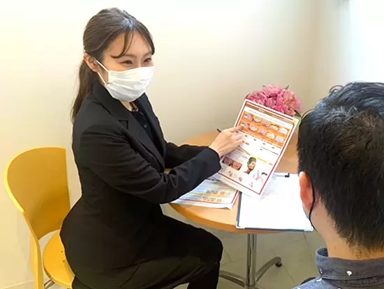 一人ひとりの患者様に最も適した施術をお受けいただくため、時間をかけた丁寧なカウンセリングを行います。