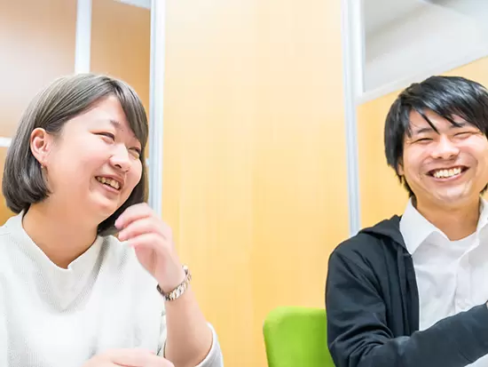事務スタッフからサポートしてもらえます！社内は和気あいあい♪