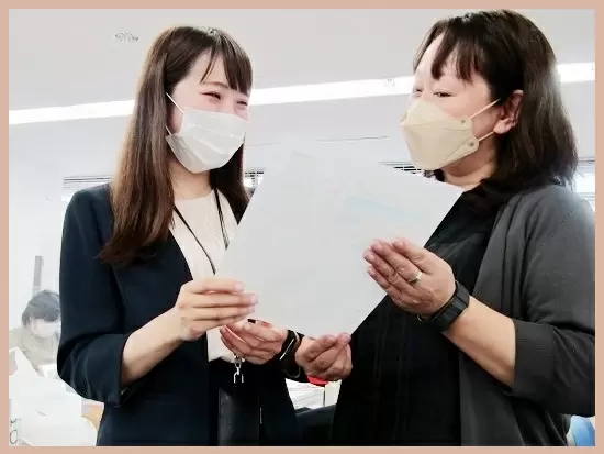 ★相談に乗ってくれる(良い意味で)おせっかいな先輩がたくさん♪  雰囲気には自信があります。