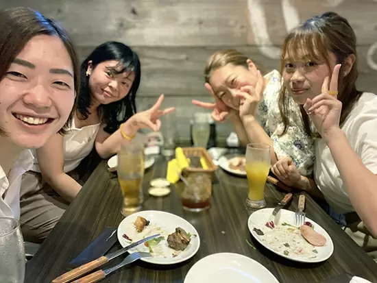 スタッフ同士のコミュニケーション能力を向上していくのも当社のエネルギーになっています！