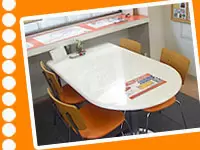 女性社員の意見で店舗ディスプレイも工夫されています。
