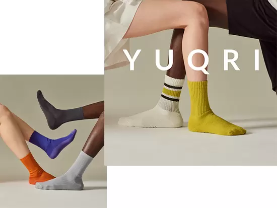 昔ながらの手法で編み上げるソックス『YUQRI』