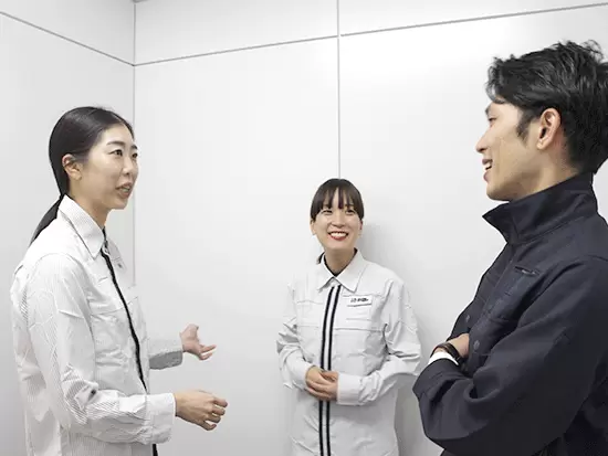 社員同士の距離が近く、若手社員も多数活躍！コミュニケーションも楽しみながら働けます。