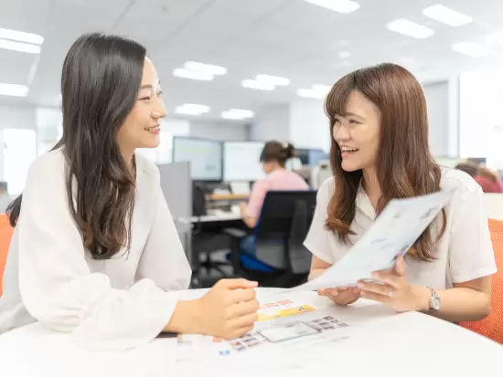分からないことがあっても周囲と相談しながら取り組めるから安心です♪