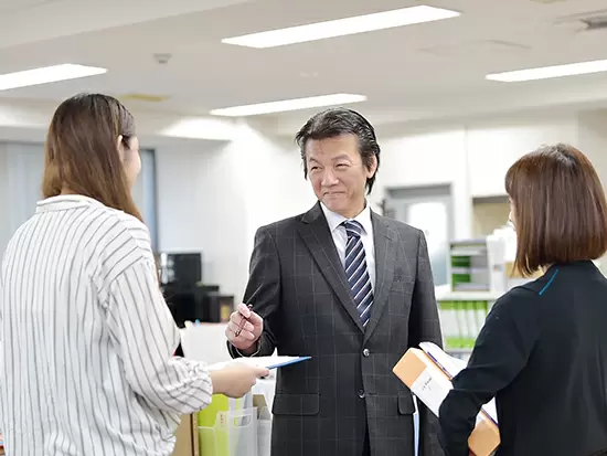 一人ひとりの成長や不安に気づける会社規模。 事務としての第一歩を踏み出したい方に最適です