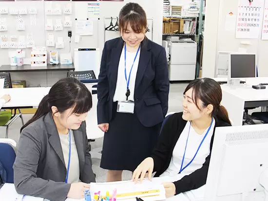 社内でのコミュニケーションは活発！意見が言いやすい環境です◎