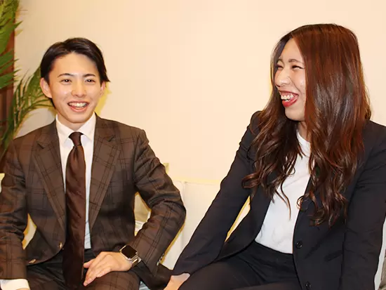 社員同士、良き仲間、良きライバルとして切磋琢磨しています。