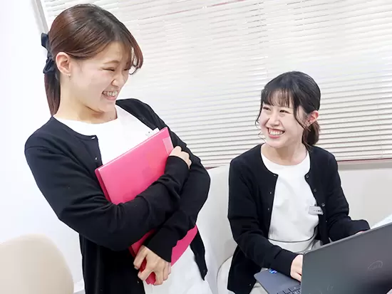 入社後は先輩社員がしっかりとサポートするので安心してください！