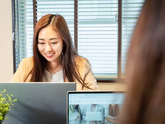 一人ひとりの裁量が大きく、意見やアイデアを発信しやすい風通しの良い風土も魅力♪