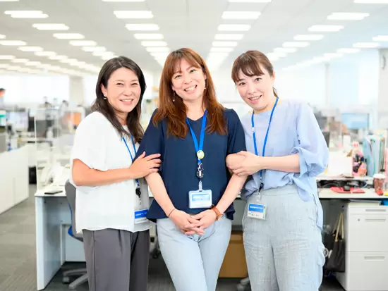 20代～40代を中心に、さまざまな前職の先輩社員が活躍中。産休・育休等の取得実績もたくさんあります！