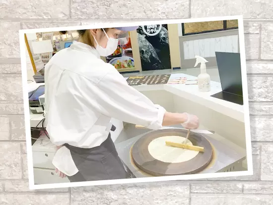 【STEP1】焼いて‥‥（これが案外テクニックが必要です！）